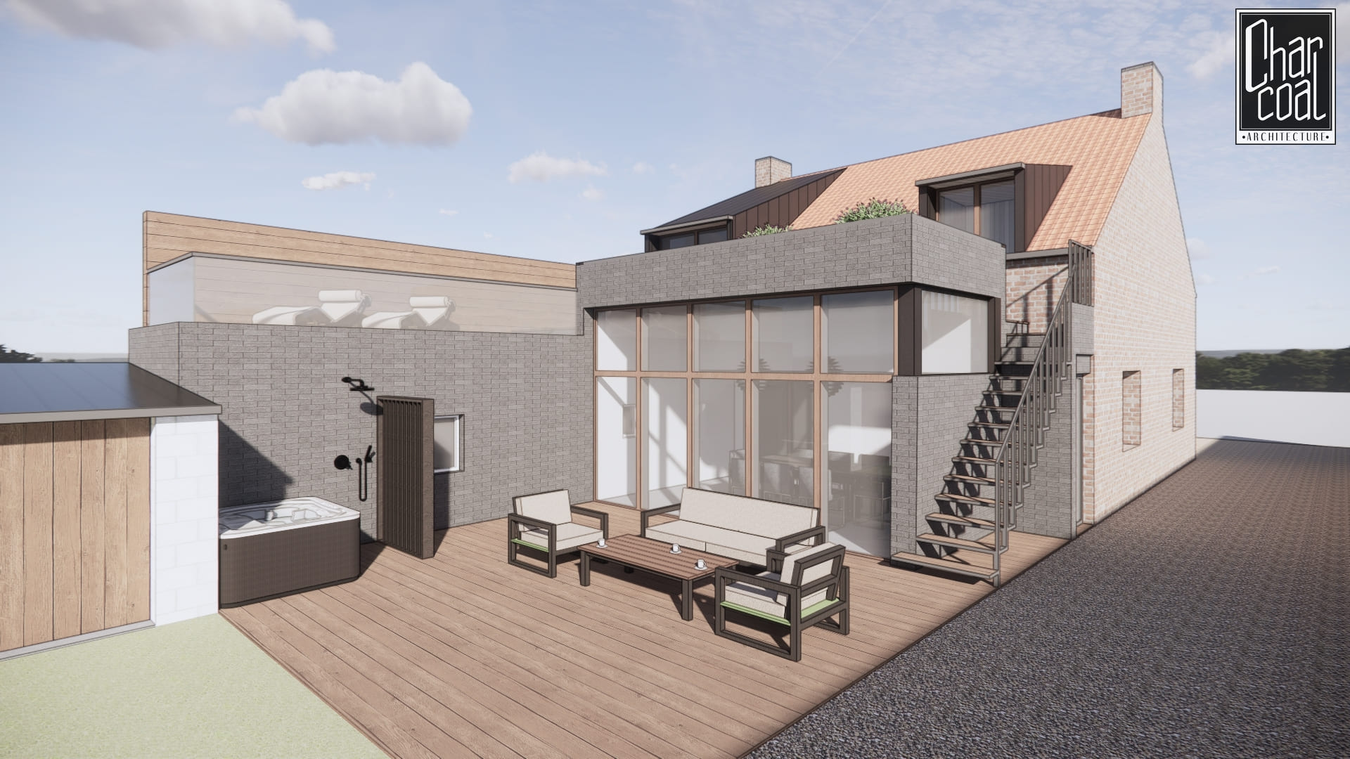 vue de la terrasse